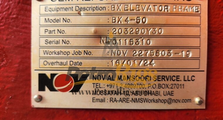 NOV BX4-50 Elevator