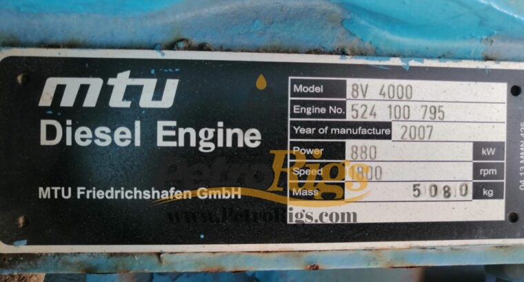 MTU 8V4000 Engines