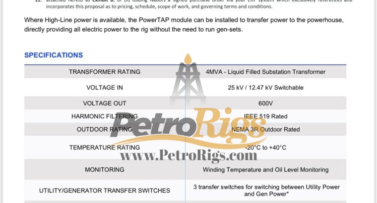 Canrig Powertap Module